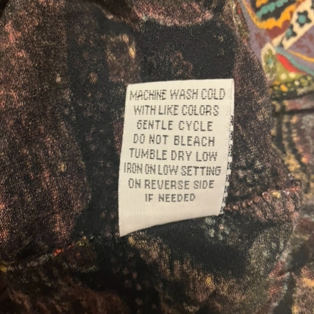 Cha Cha Vente Multi Colored Tunic Dress – Size L - Picture 8 of 9